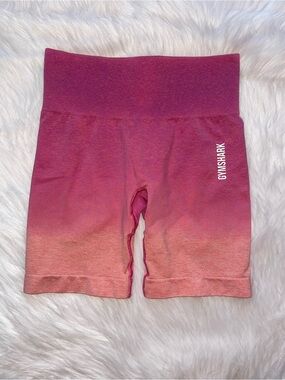 Gymshark adapt ombre seamless shorts biker short women’s S small pink orange gym